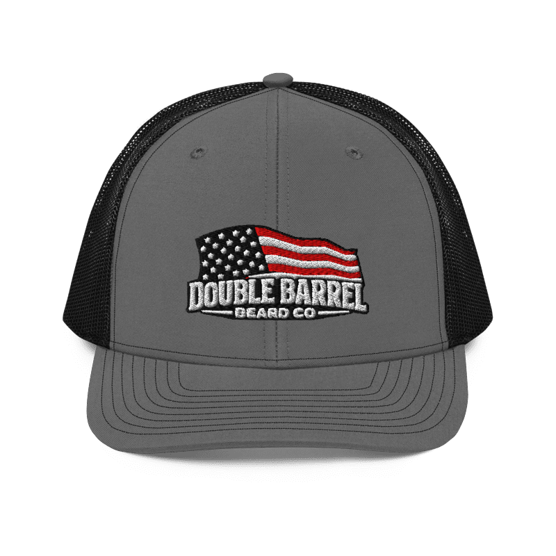 DOUBLE BARREL EMBROIDERED TRUCKER HAT